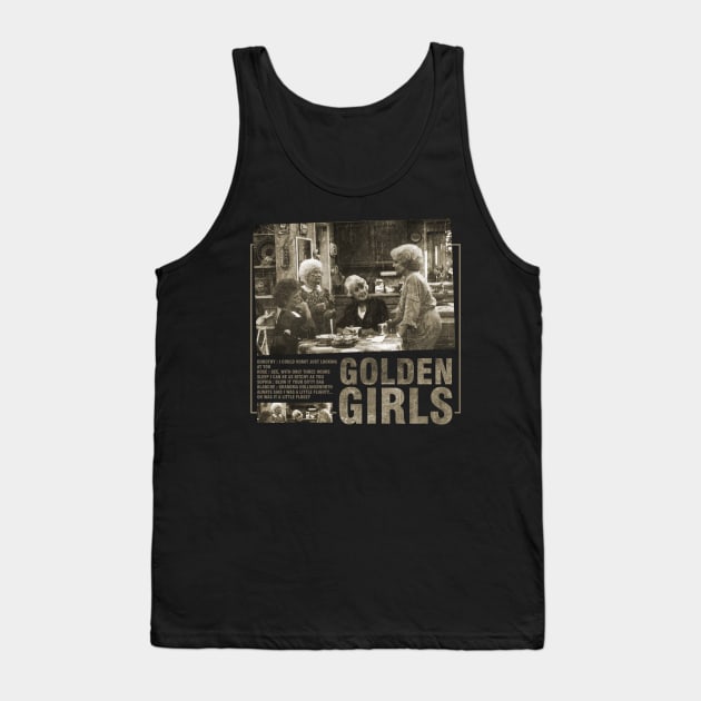 Retro Golden Girls Tank Top by Boose creative